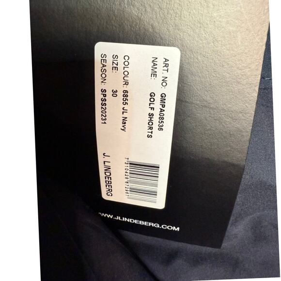 J.Lindeberg Eloy Golf Shorts | JL Navy | Size 30 | NWT | Stretch Tech - Picture 5 of 5